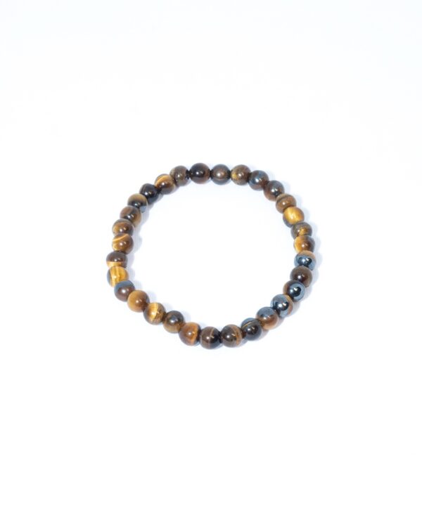 Bracelet perle marron – Image 2