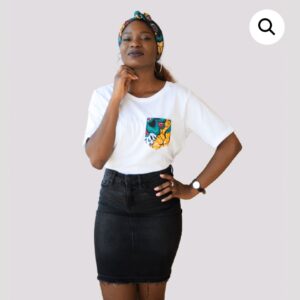 T-shirt femme poche